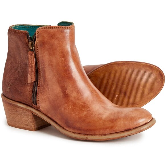 NEW ROAN BY BED STU Liz Short Boots - Leather For Women IN Almond 7254s2 - Picture 3 of 9